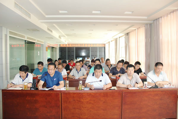 隴運集團公司組織召開2018年5月份安全生產例會